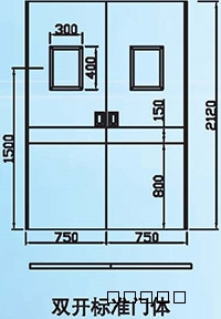 雙開型普通氣密門